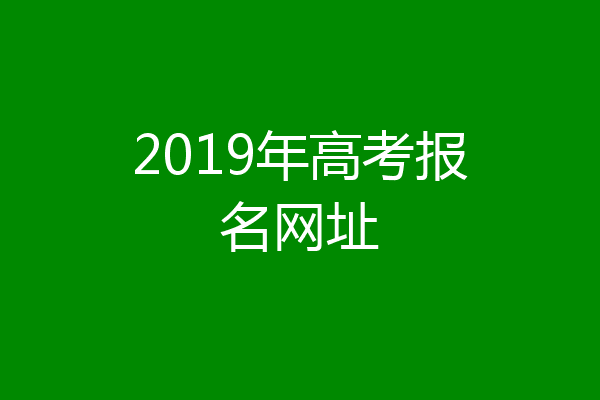 2019年高考报名网址