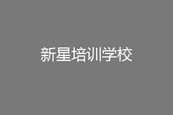 新星培训学校