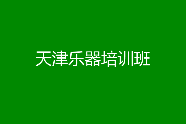 天津乐器培训班