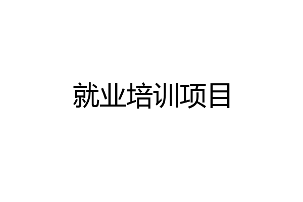 就业培训项目