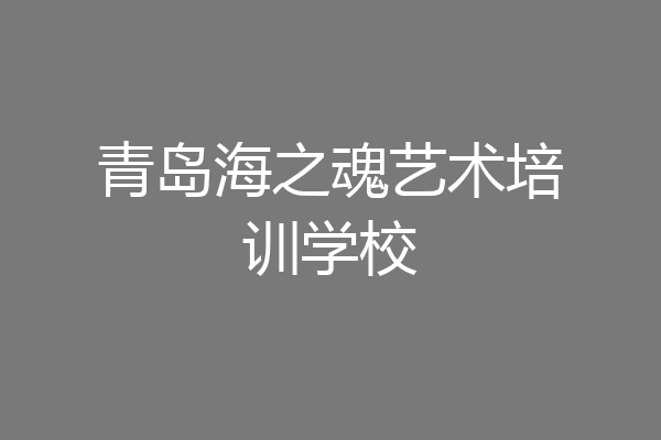 青岛海之魂艺术培训学校