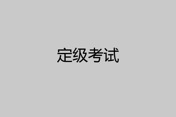定级考试