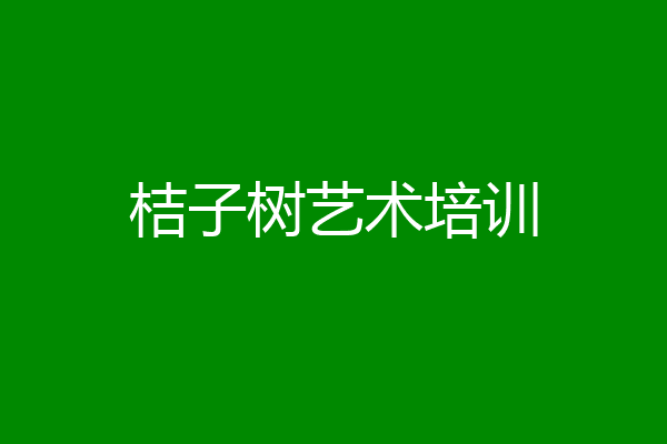 桔子树艺术培训