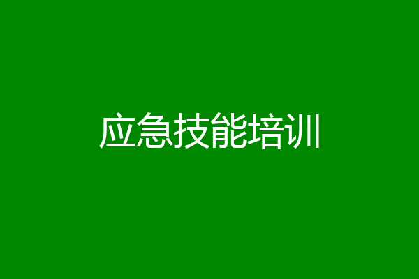 应急技能培训