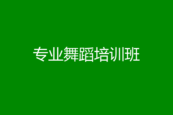 专业舞蹈培训班