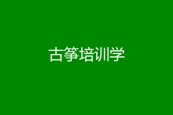 古筝培训学