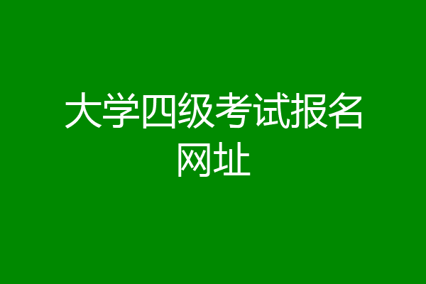 大学四级考试报名网址