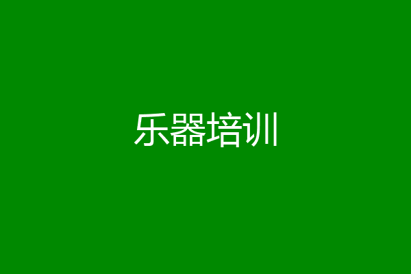 乐器培训