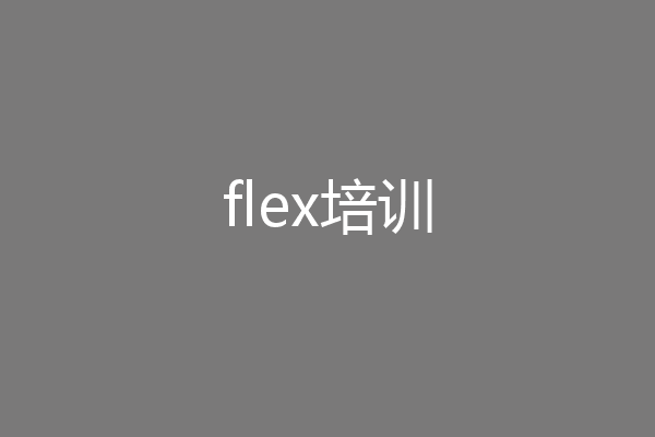 flex培训