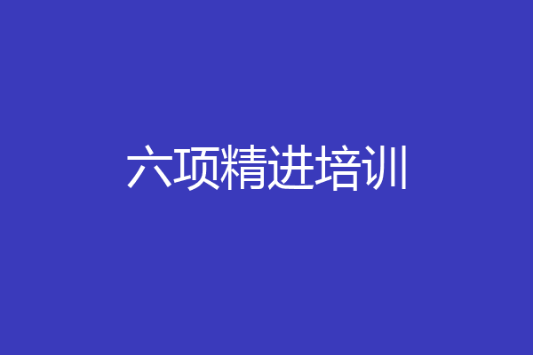 六项精进培训