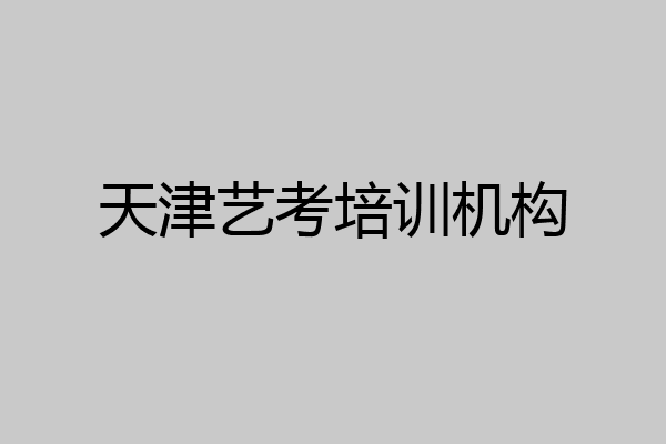天津艺考培训机构