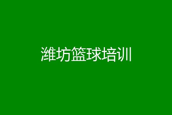 潍坊篮球培训