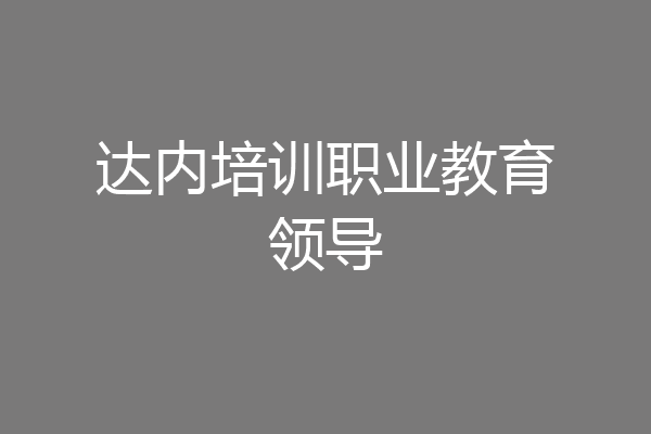 达内培训职业教育领导