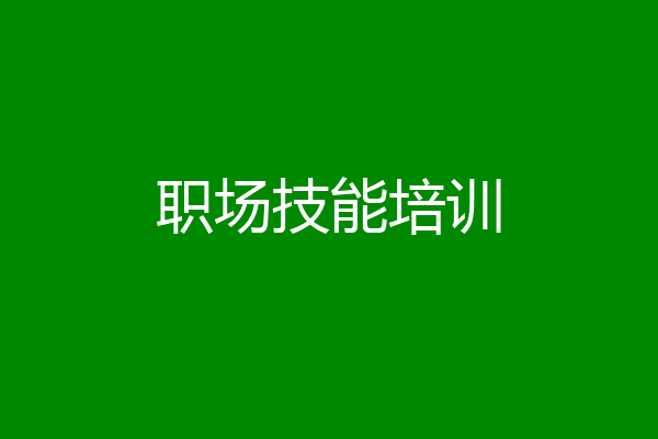 职场技能培训