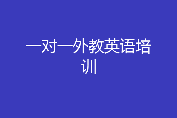 一对一外教英语培训