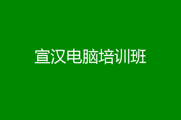 宣汉电脑培训班