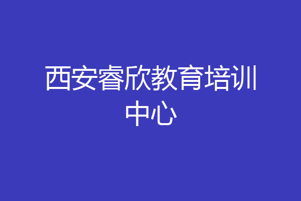 西安睿欣教育培训中心
