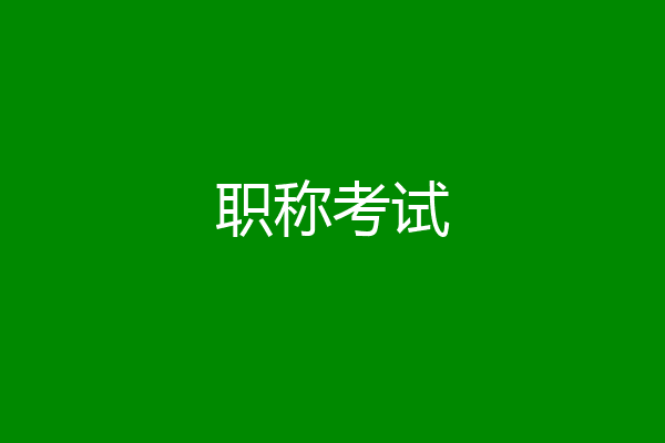 职称考试