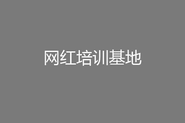 网红培训基地