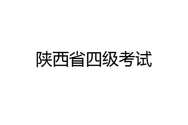 陕西省四级考试