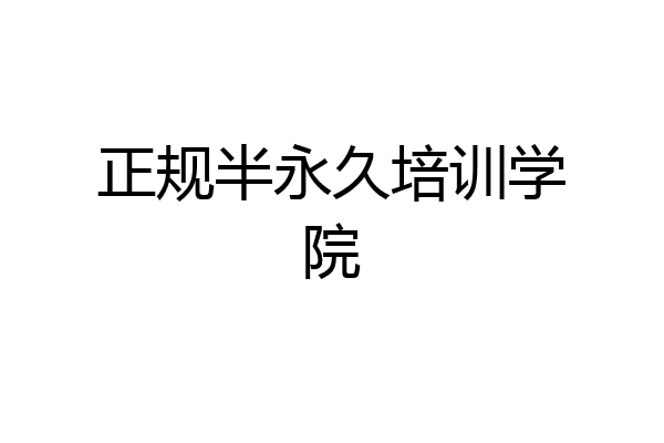 正规半永久培训学院