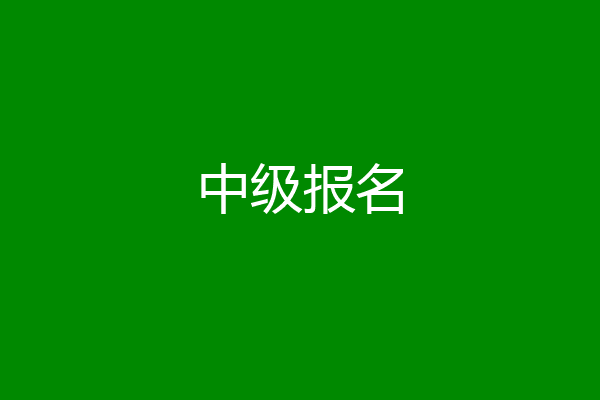 中级报名