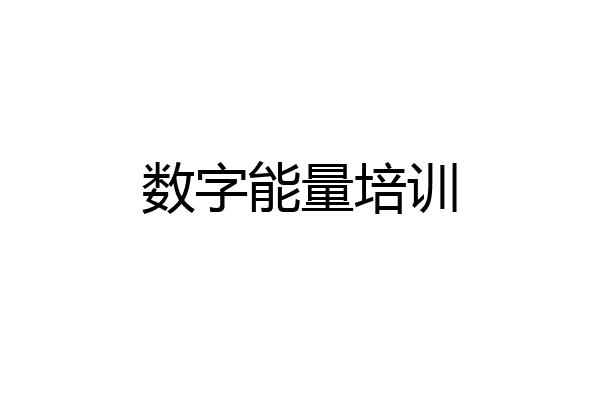 数字能量培训