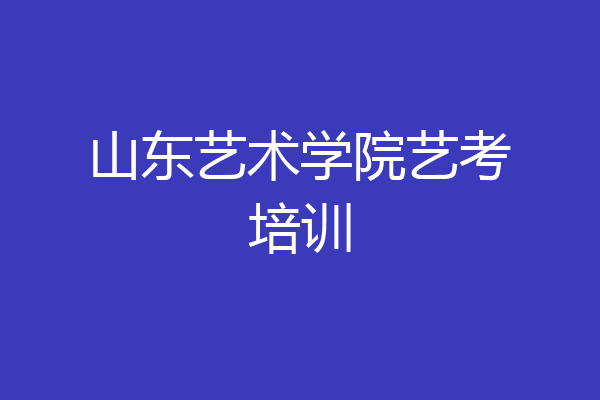 山东艺术学院艺考培训