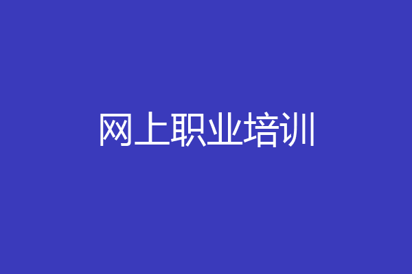 网上职业培训