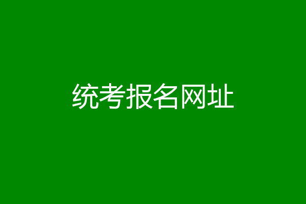 统考报名网址