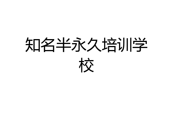 知名半永久培训学校