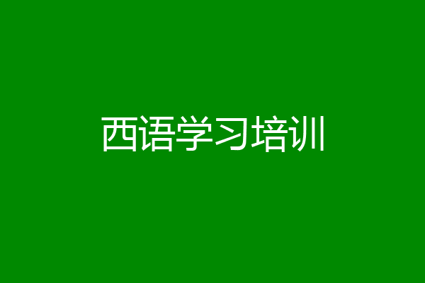 西语学习培训