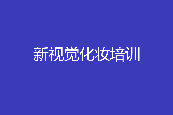 新视觉化妆培训
