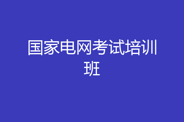 国家电网考试培训班