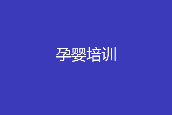 孕婴培训