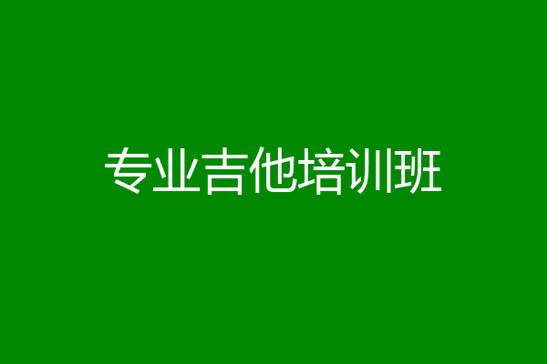 专业吉他培训班