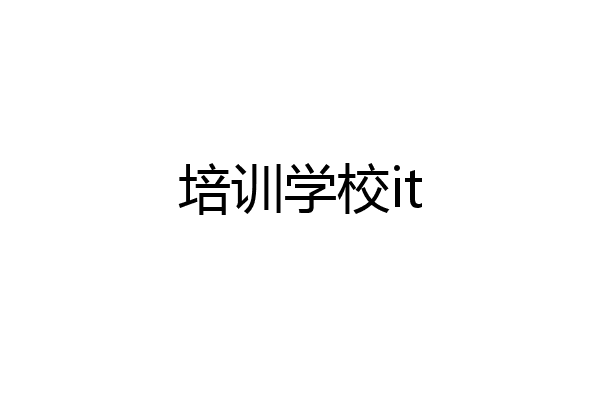 培训学校it
