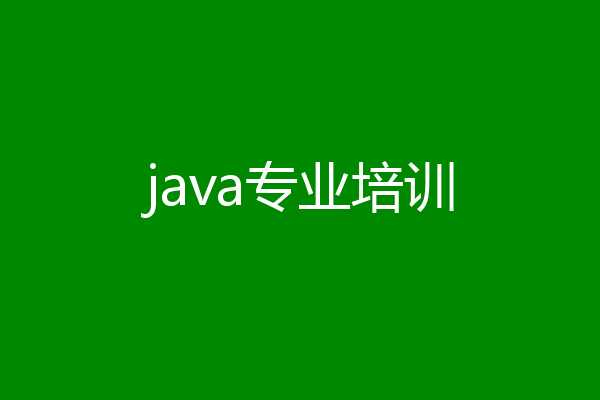 java专业培训