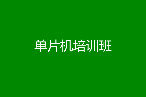 单片机培训班
