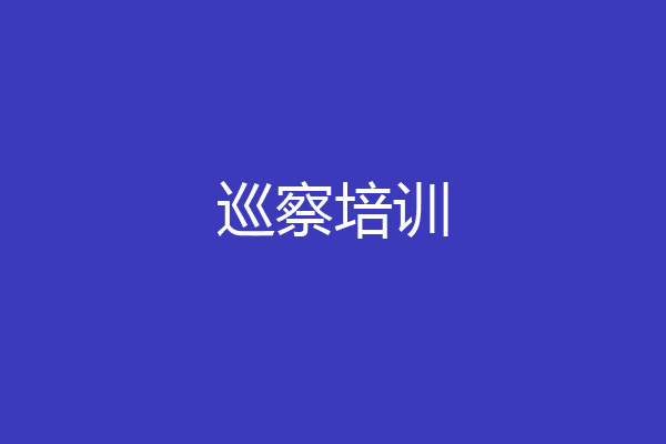 巡察培训