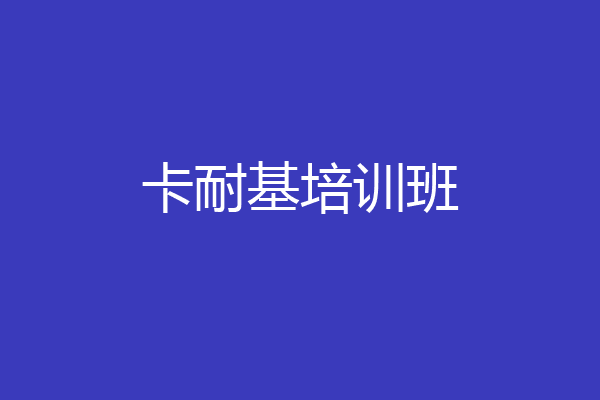 卡耐基培训班
