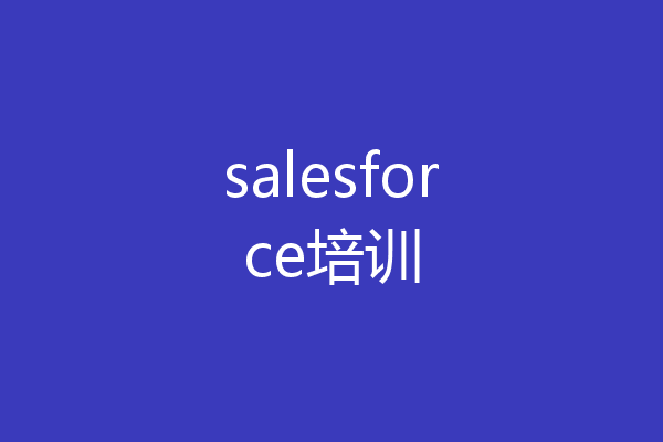 salesforce培训