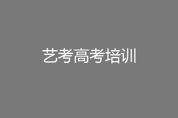 艺考高考培训