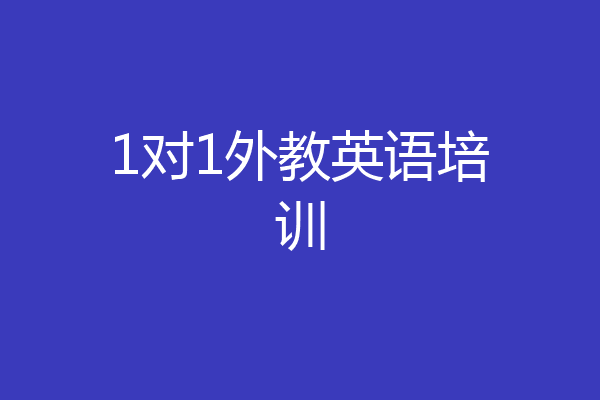 1对1外教英语培训