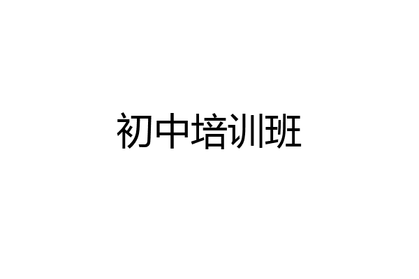 初中培训班