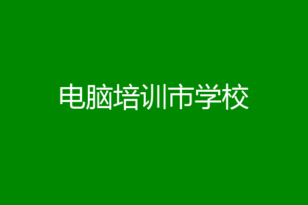 电脑培训市学校