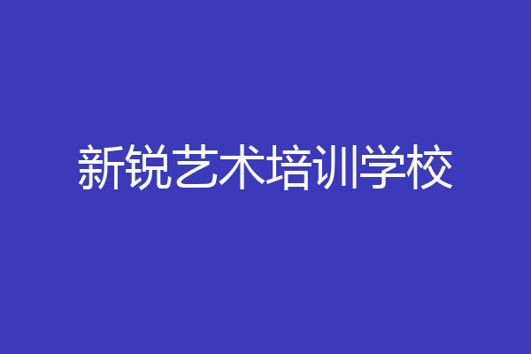 新锐艺术培训学校
