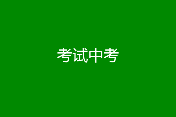 考试中考