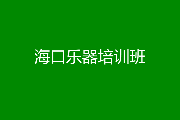 海口乐器培训班