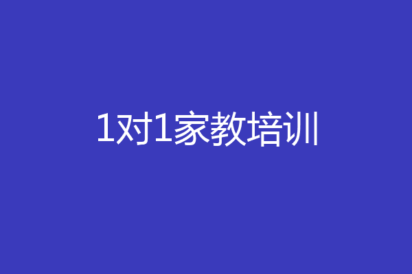1对1家教培训